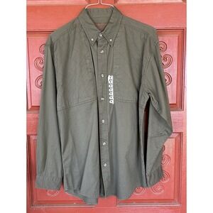 NWT MAGELLAN Mens Shooting Hunting Shirt Peatmoss Green ‎ Button-Up SZ M